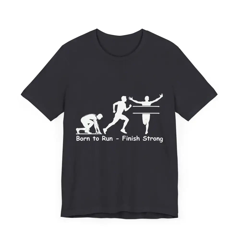 Born to Run Jersey Short Sleeve Shirt, Runner, Track, Fitness Shirt