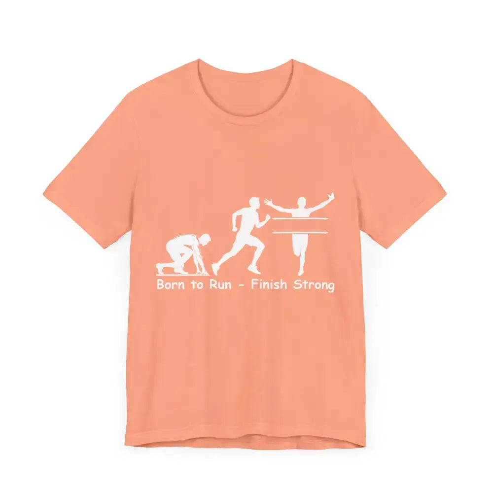 Born to Run Jersey Short Sleeve Shirt, Runner, Track, Fitness Shirt