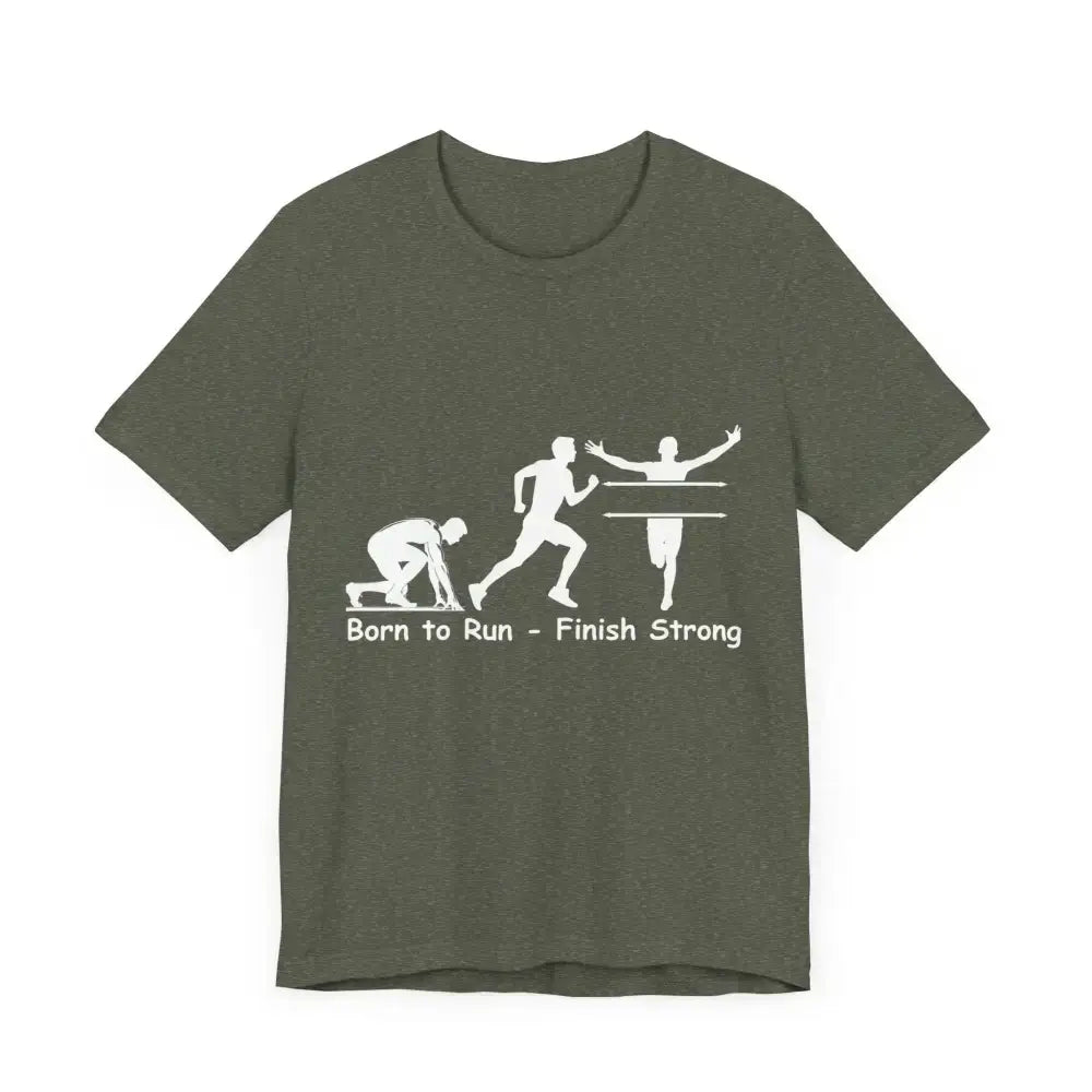 Born to Run Jersey Short Sleeve Shirt, Runner, Track, Fitness Shirt
