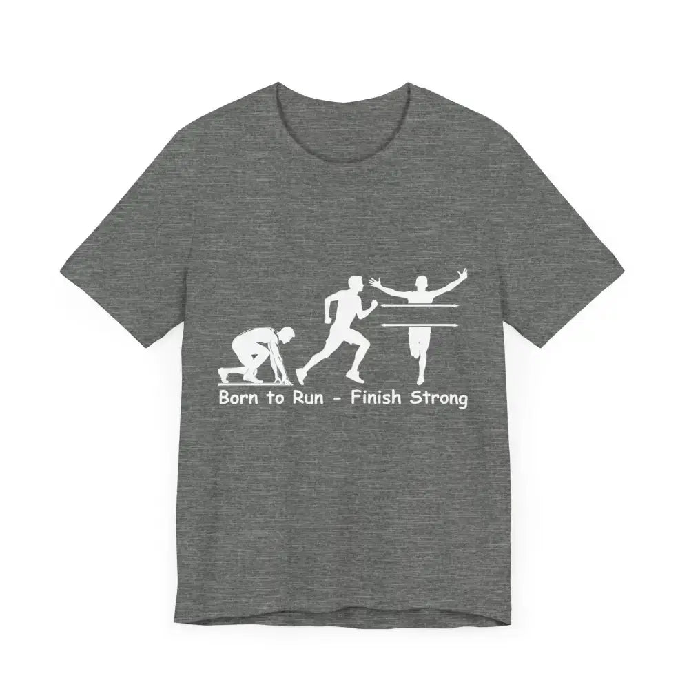 Born to Run Jersey Short Sleeve Shirt, Runner, Track, Fitness Shirt
