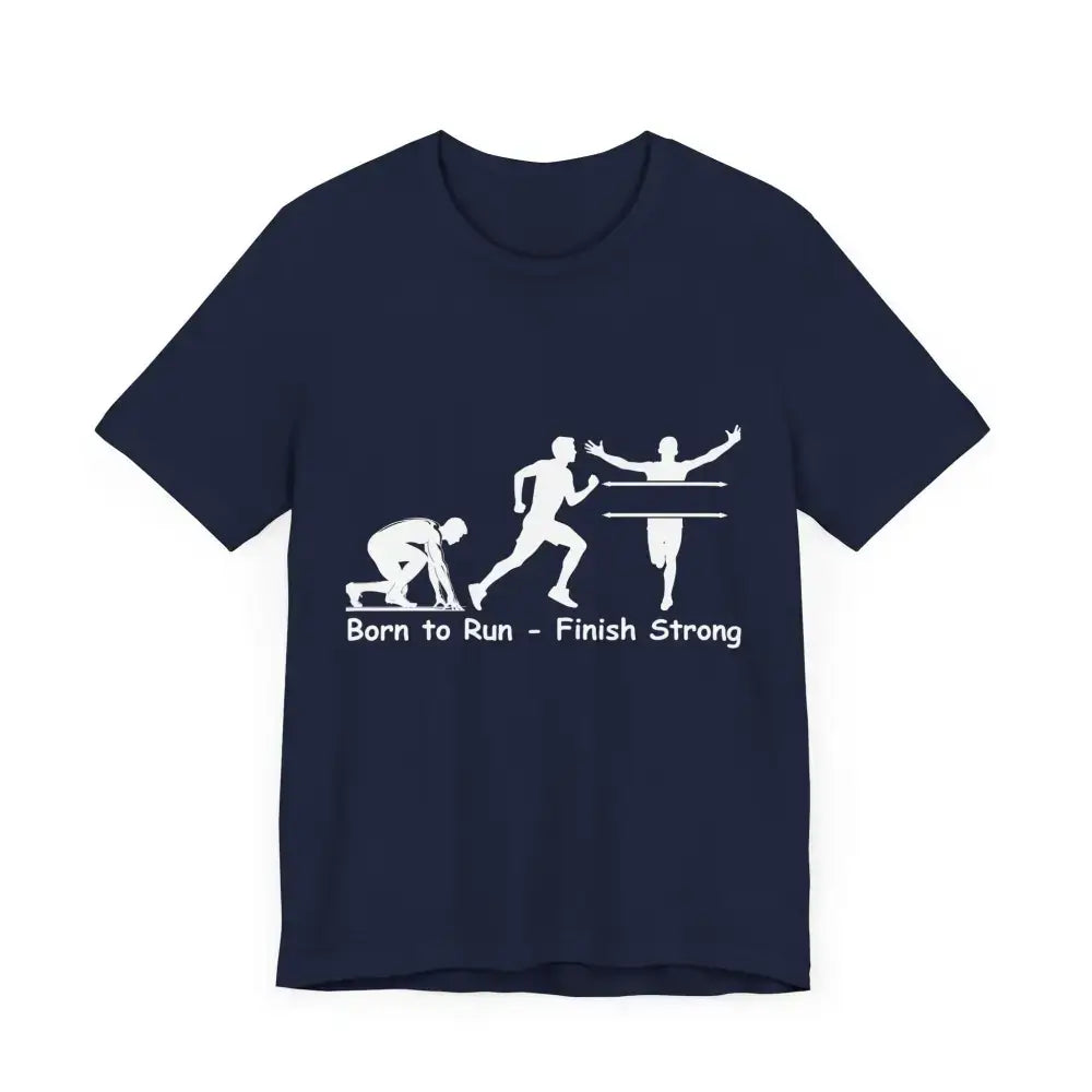 Born to Run Jersey Short Sleeve Shirt, Runner, Track, Fitness Shirt