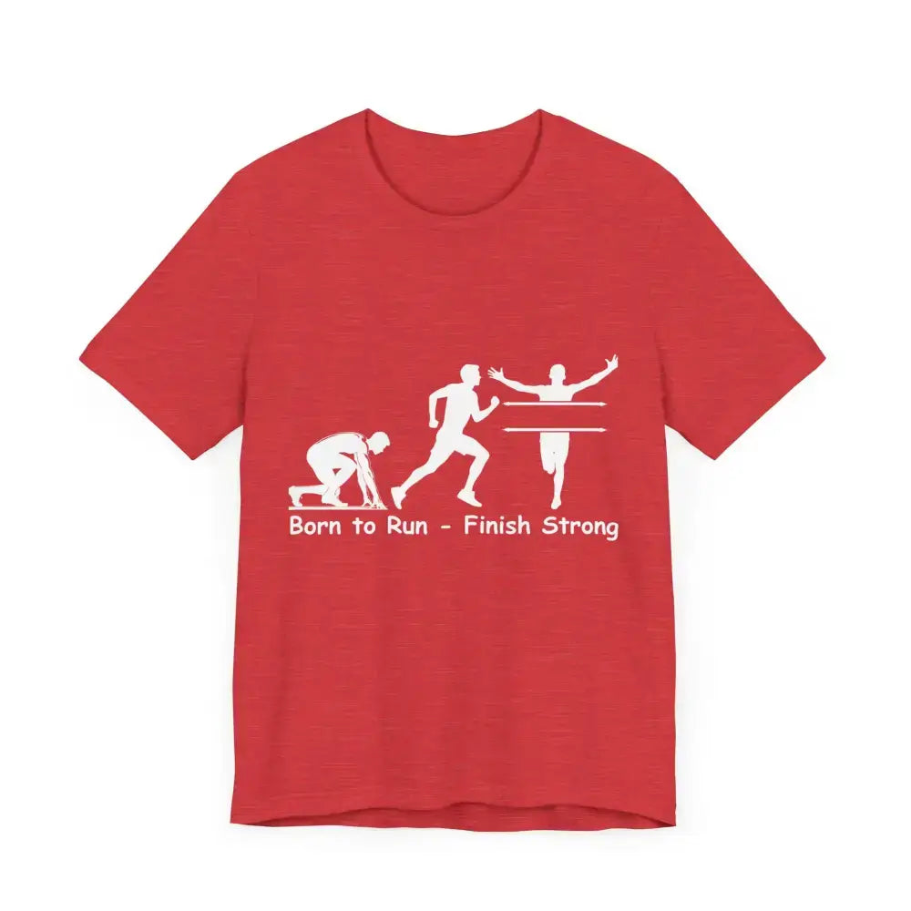 Born to Run Jersey Short Sleeve Shirt, Runner, Track, Fitness Shirt