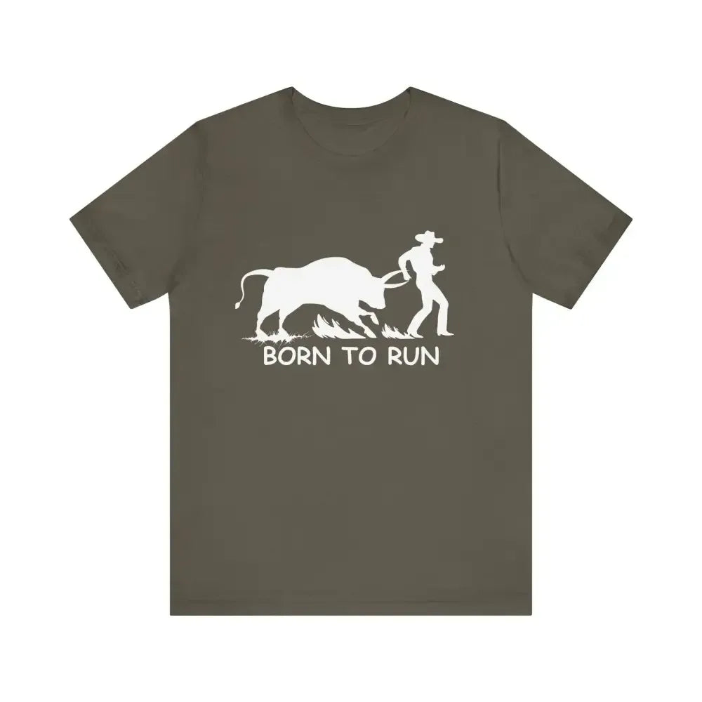 Born to Run Jersey Short Sleeve Tee, Western Rodeo Apparel