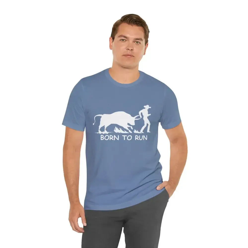 Born to Run Jersey Short Sleeve Tee, Western Rodeo Apparel