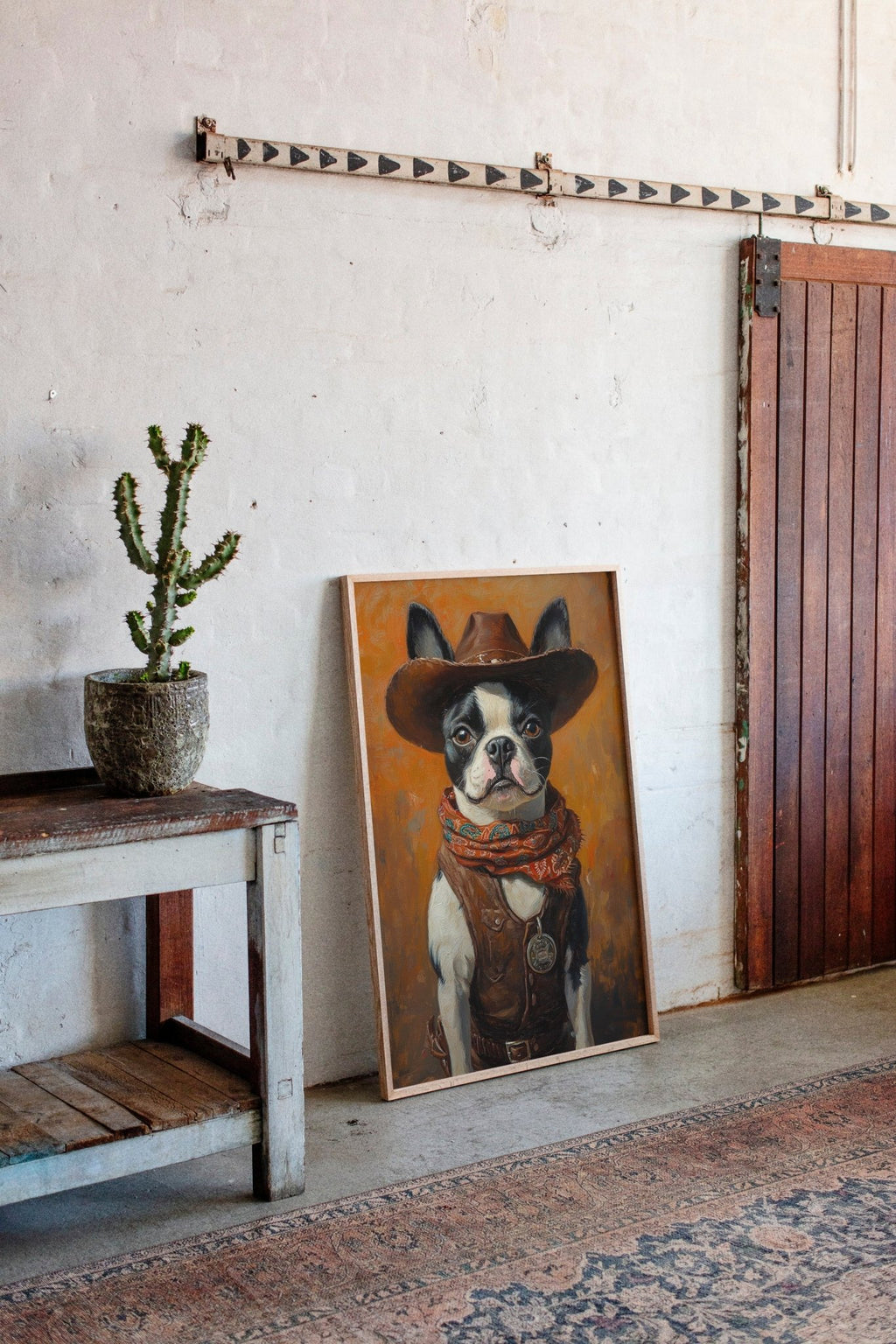 Boston Terrier Cowboy Deputy - Quarter Circle AK Boutique
