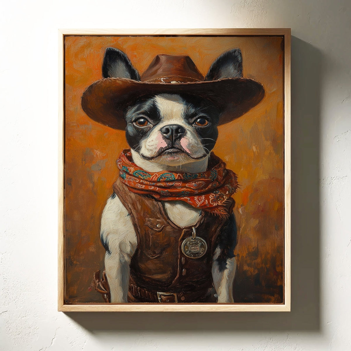 Boston Terrier Cowboy Deputy - Quarter Circle AK Boutique