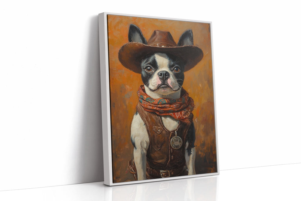 Boston Terrier Cowboy Deputy - Quarter Circle AK Boutique