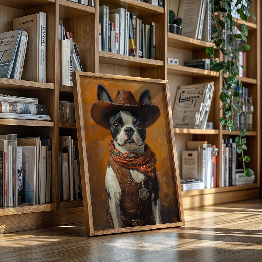 Boston Terrier Cowboy Deputy - Quarter Circle AK Boutique