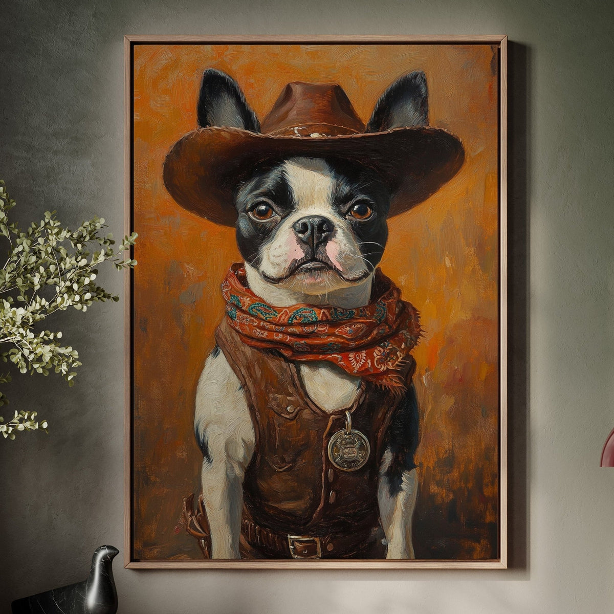 Boston Terrier Cowboy Deputy - Quarter Circle AK Boutique