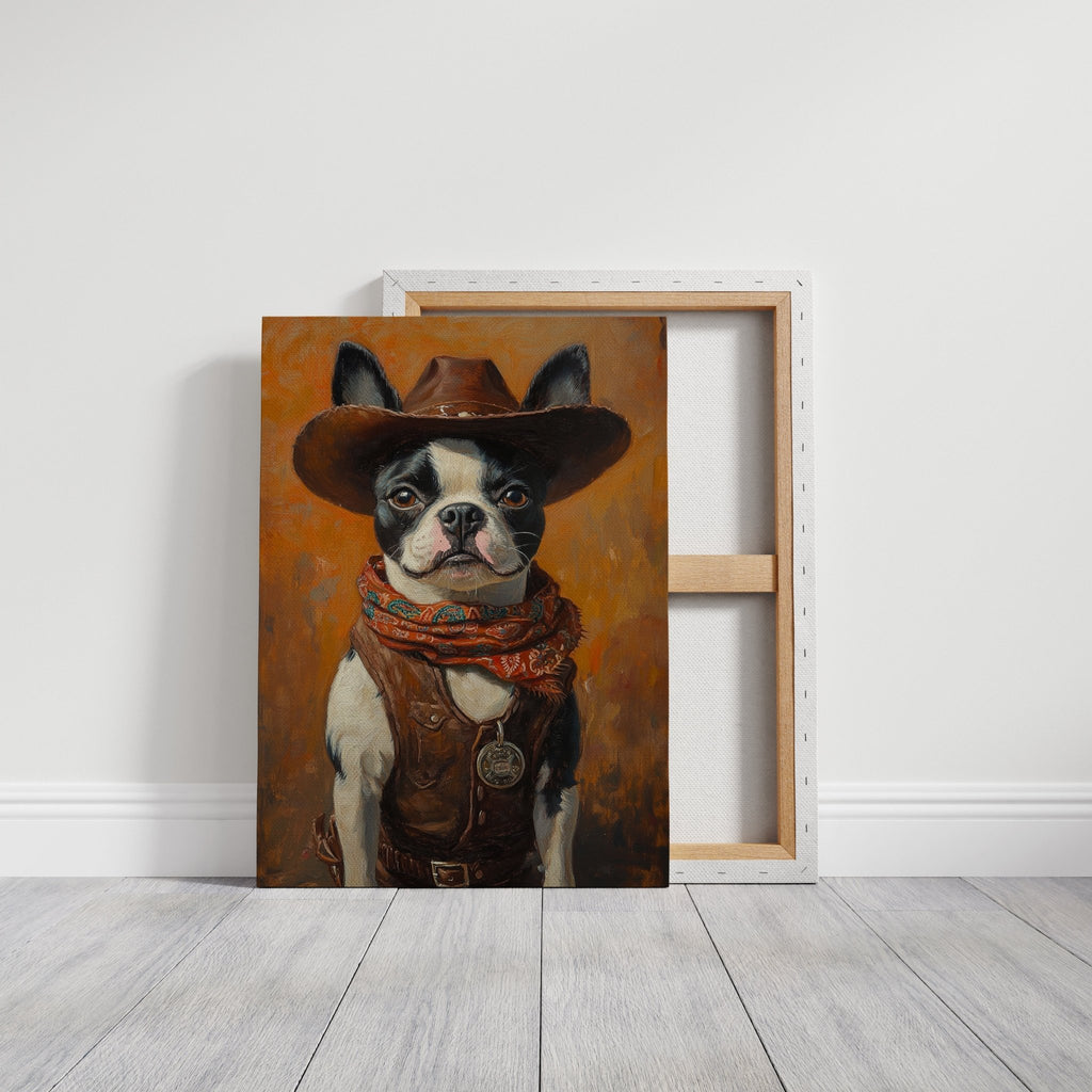 Boston Terrier Cowboy Deputy - Quarter Circle AK Boutique