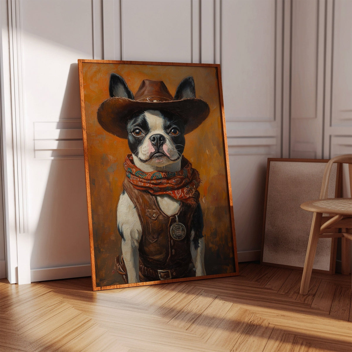 Boston Terrier Cowboy Deputy - Quarter Circle AK Boutique