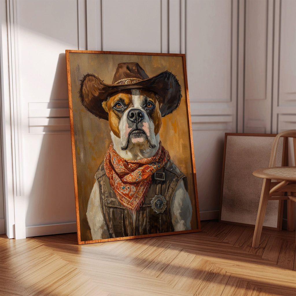 Boxer Sheriff of the Silent Plains - Quarter Circle AK Boutique