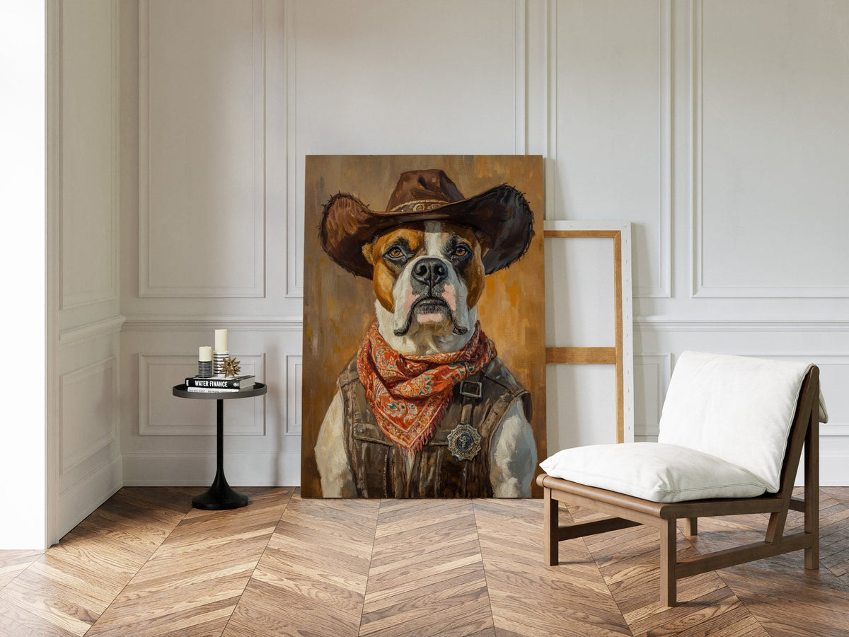 Boxer Sheriff of the Silent Plains - Quarter Circle AK Boutique