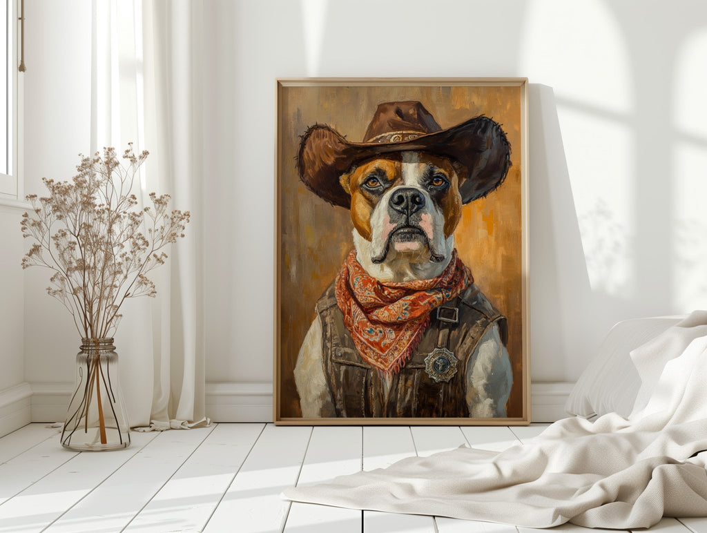 Boxer Sheriff of the Silent Plains - Quarter Circle AK Boutique