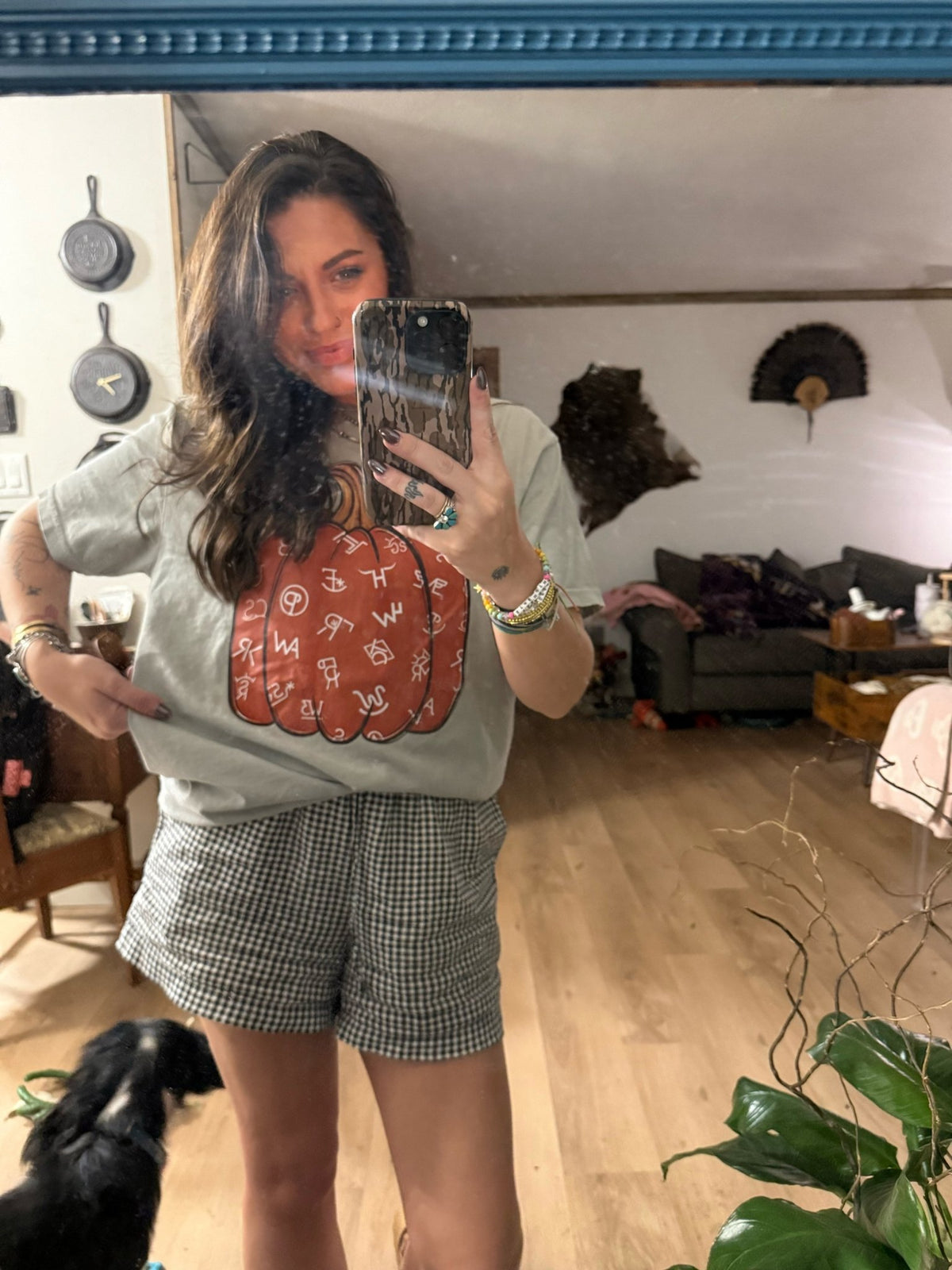 Branded pumpkin tee or sweatshirt - Quarter Circle AK Boutique