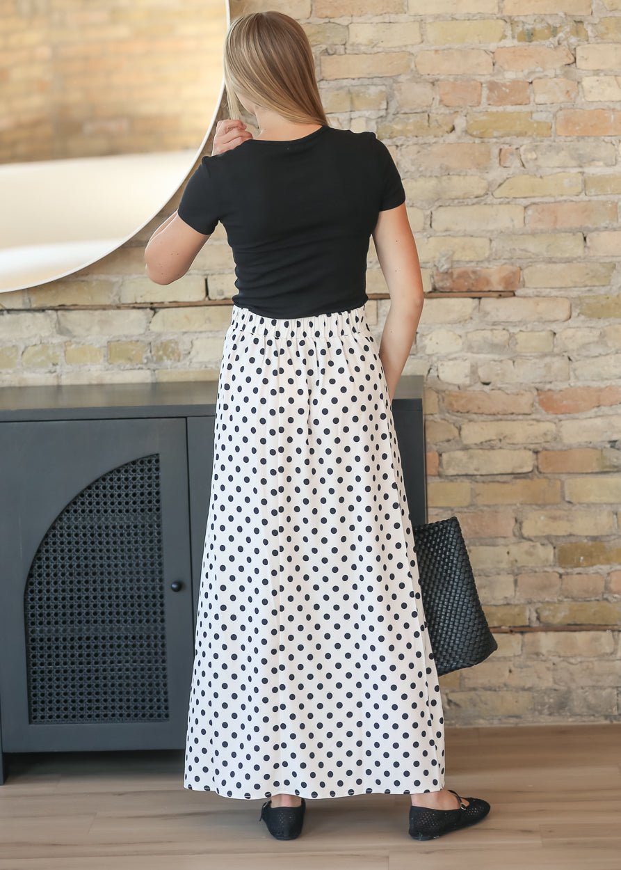 Braylyn Polka Dot Maxi Skirt - Quarter Circle AK Boutique