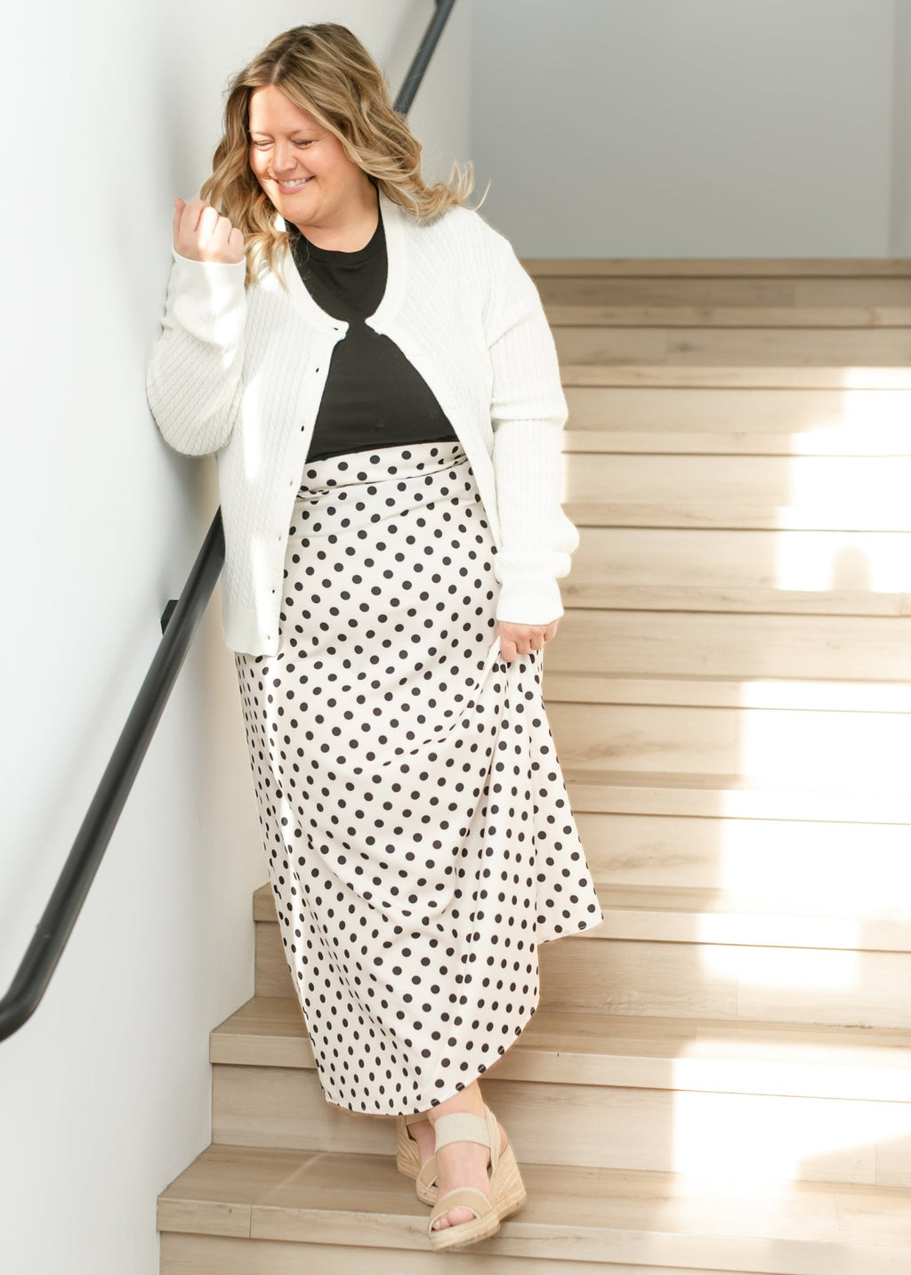 Braylyn Polka Dot Maxi Skirt - Quarter Circle AK Boutique