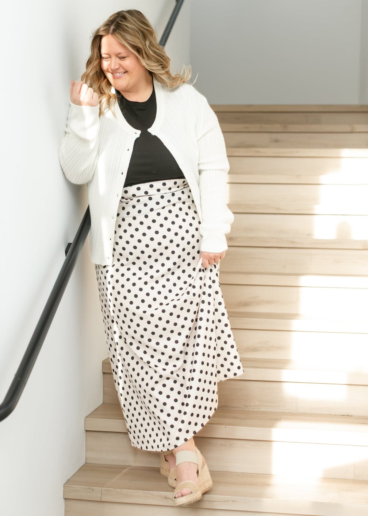 Braylyn Polka Dot Maxi Skirt - Quarter Circle AK Boutique