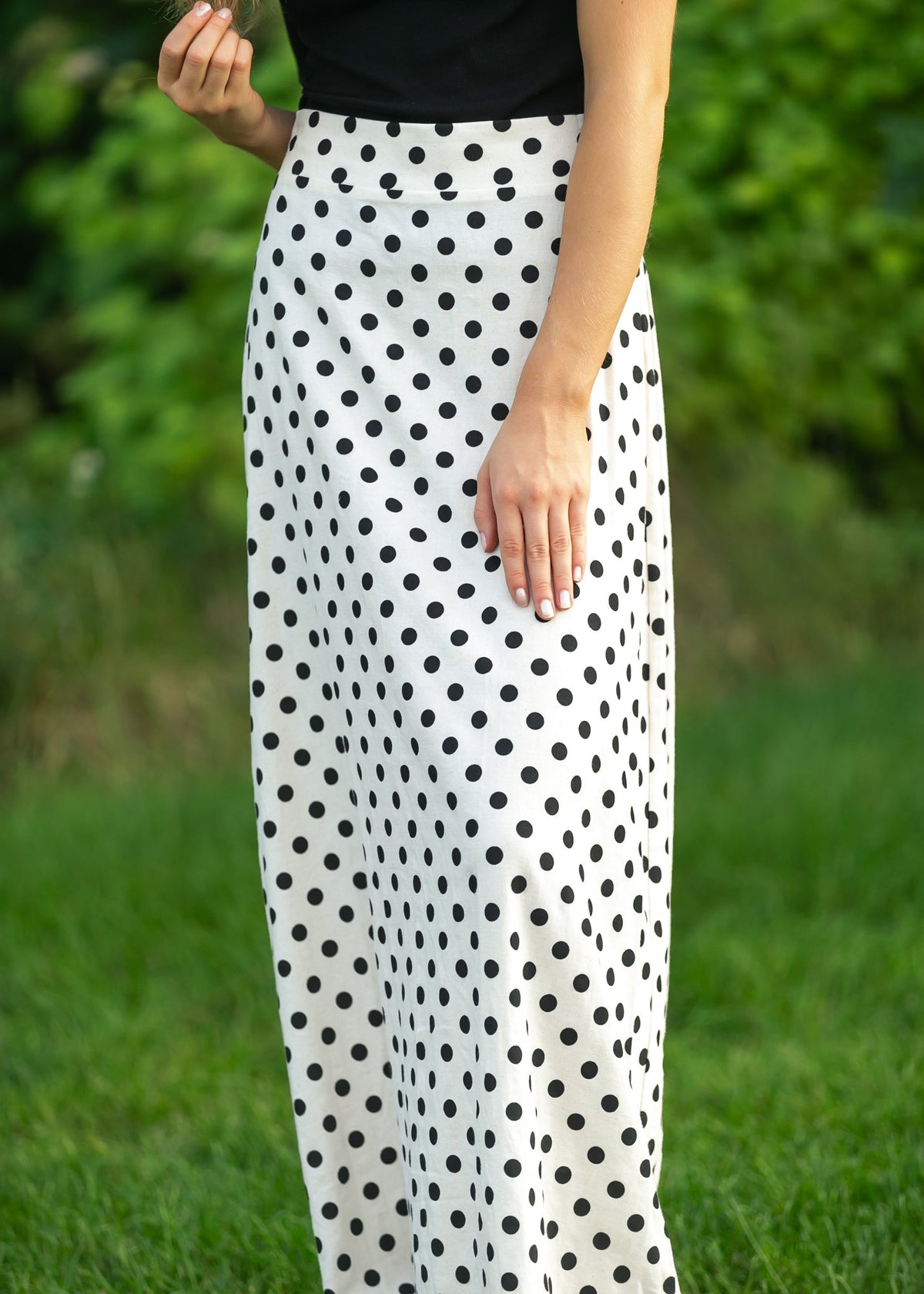 Braylyn Polka Dot Maxi Skirt - Quarter Circle AK Boutique