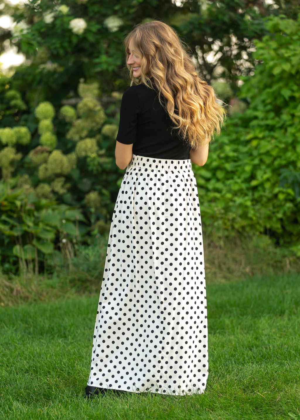 Braylyn Polka Dot Maxi Skirt - Quarter Circle AK Boutique