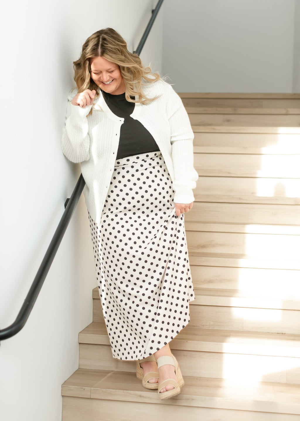 Braylyn Polka Dot Maxi Skirt - Quarter Circle AK Boutique