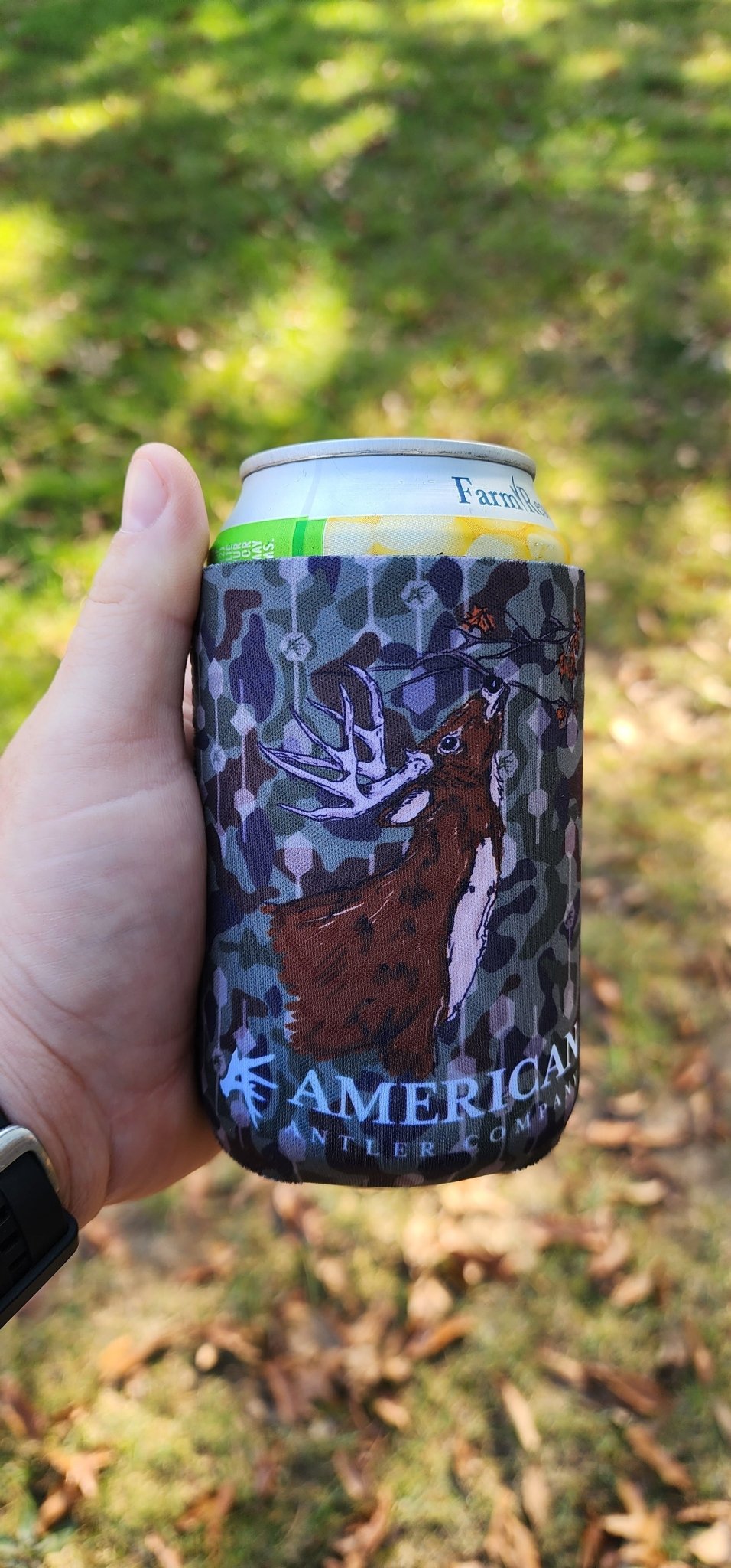 Buck Scrape Koozie - Quarter Circle AK Boutique