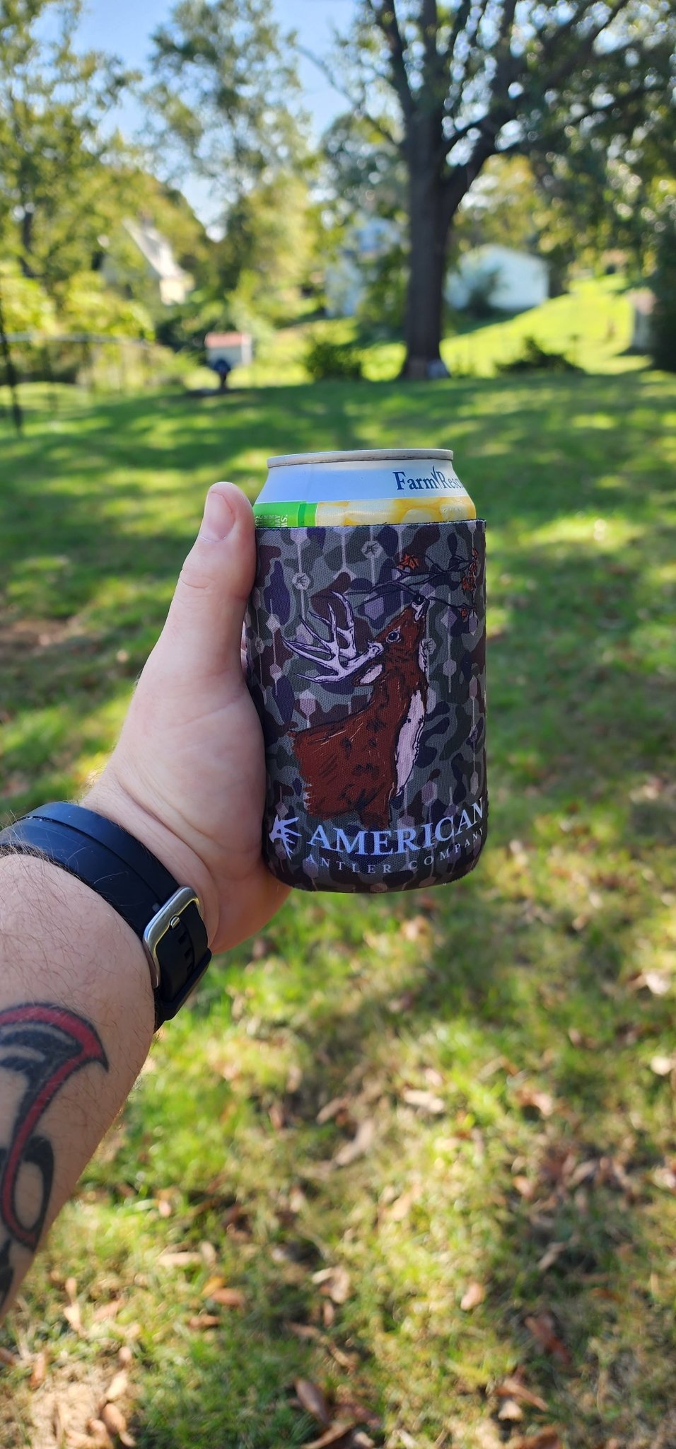 Buck Scrape Koozie - Quarter Circle AK Boutique