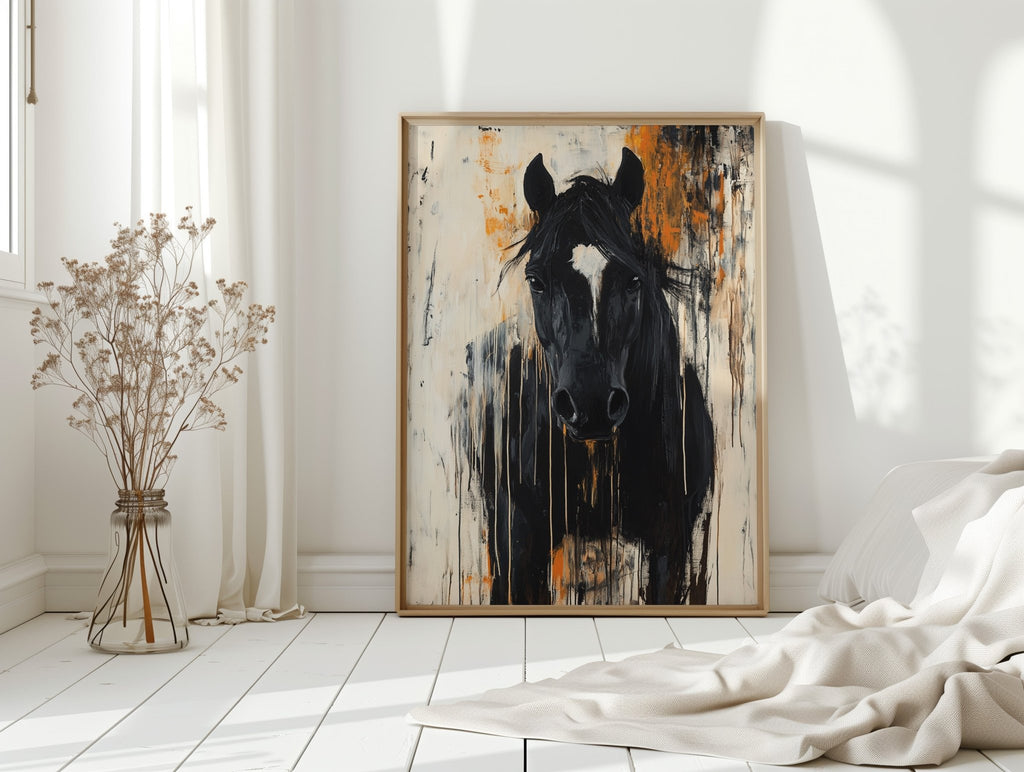Burnt Sienna Blaze Stallion - Quarter Circle AK Boutique