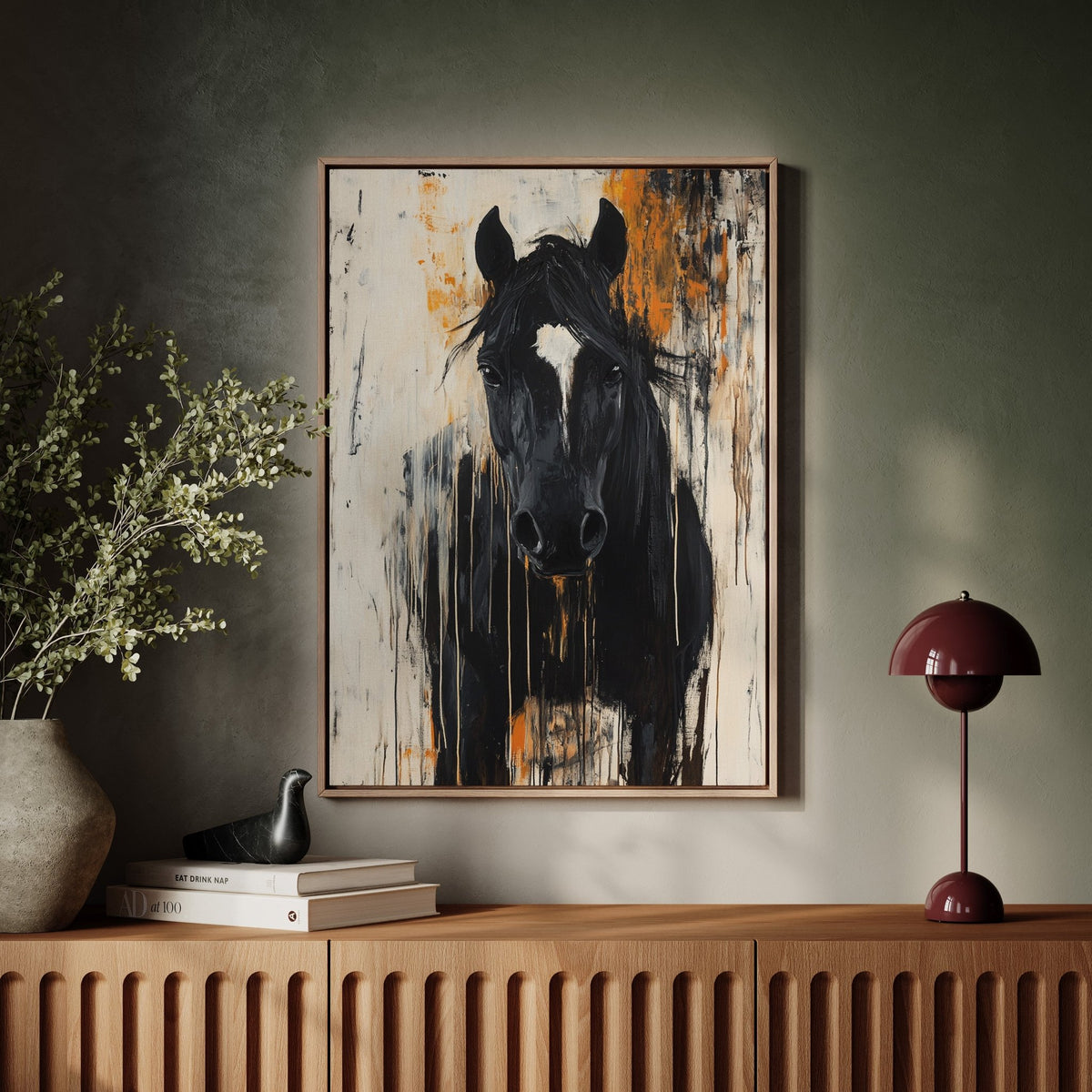 Burnt Sienna Blaze Stallion - Quarter Circle AK Boutique