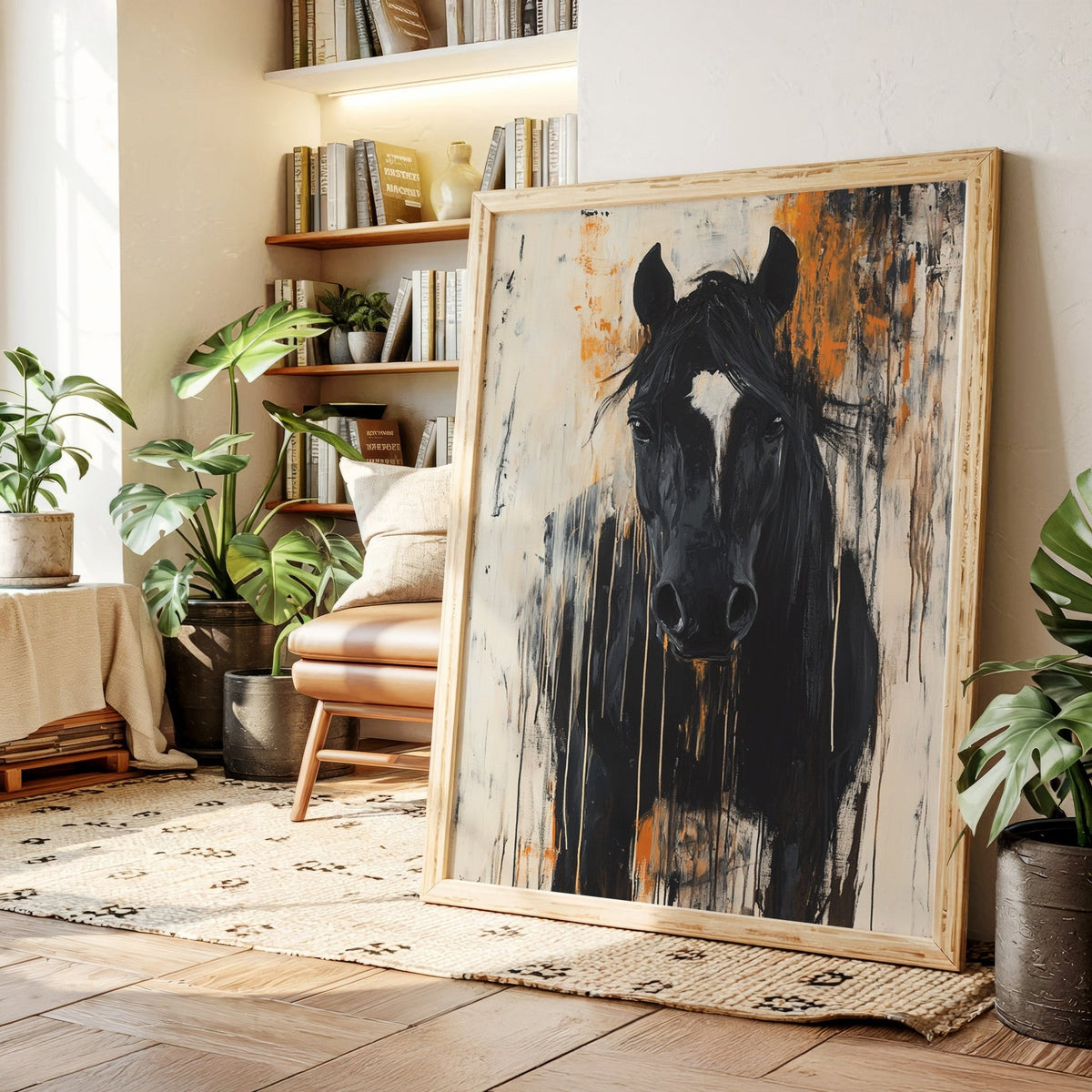 Burnt Sienna Blaze Stallion - Quarter Circle AK Boutique