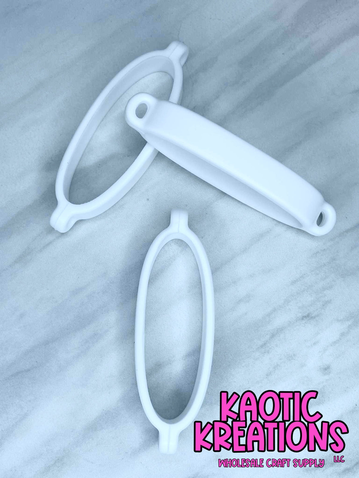 BEADABLE TUMBLER SILICONE CARRIER RING #16 WHITE (1ct)