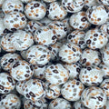 P697 BROWN FLORAL 15MM PRINT (10ct)