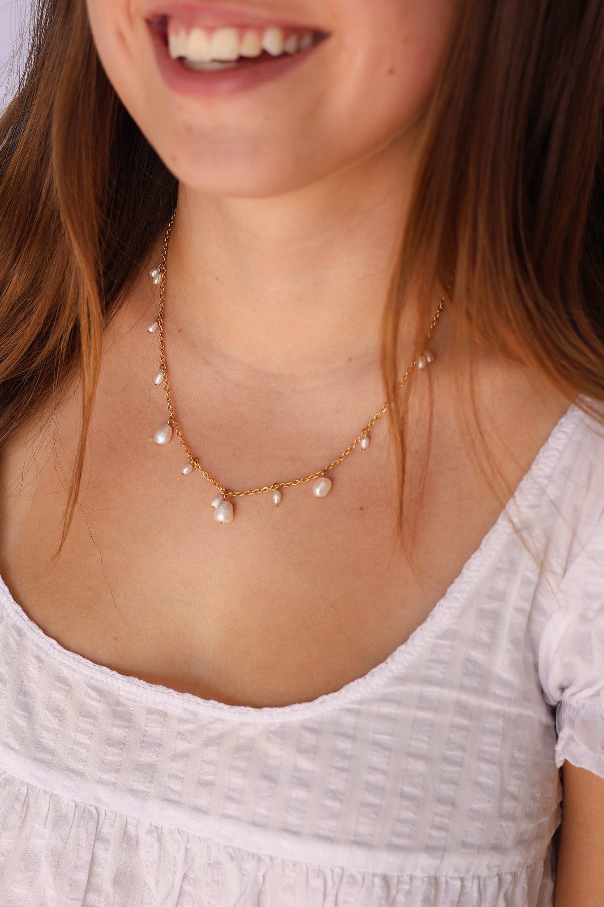 Calypso Necklace - Quarter Circle AK Boutique