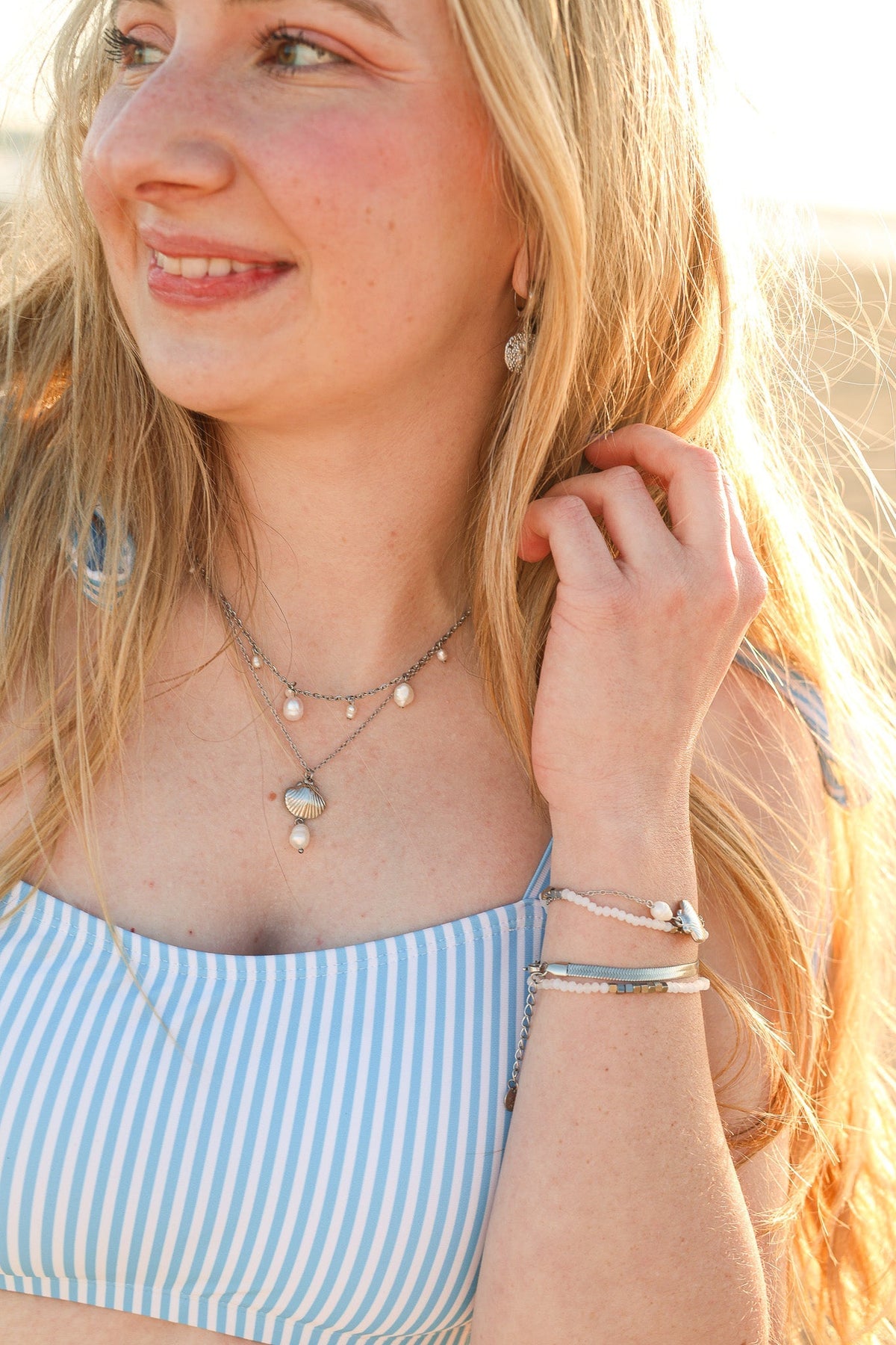 Calypso Necklace - Quarter Circle AK Boutique