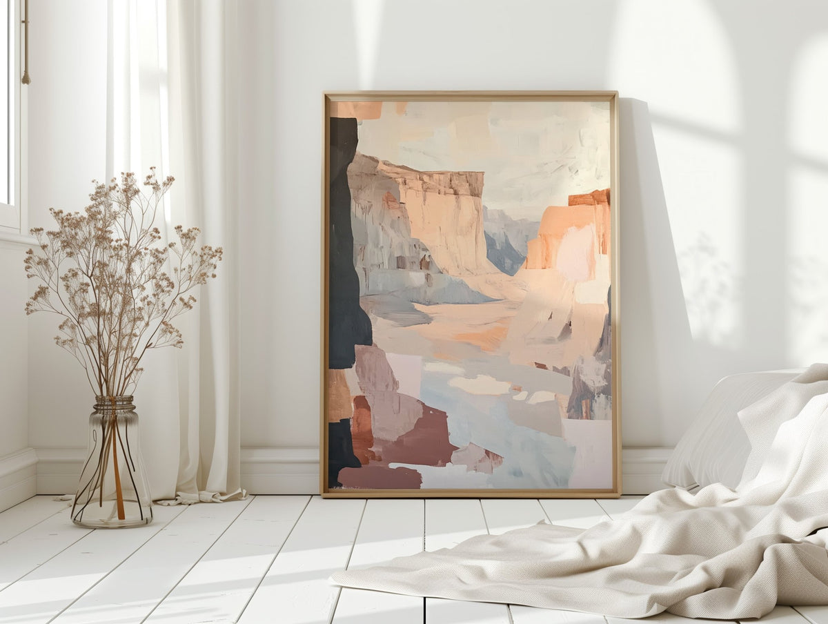 Canyon Light: Abstract Southwest Landscape - Quarter Circle AK Boutique