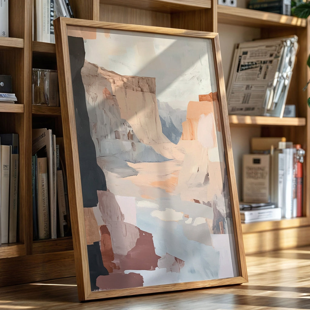 Canyon Light: Abstract Southwest Landscape - Quarter Circle AK Boutique