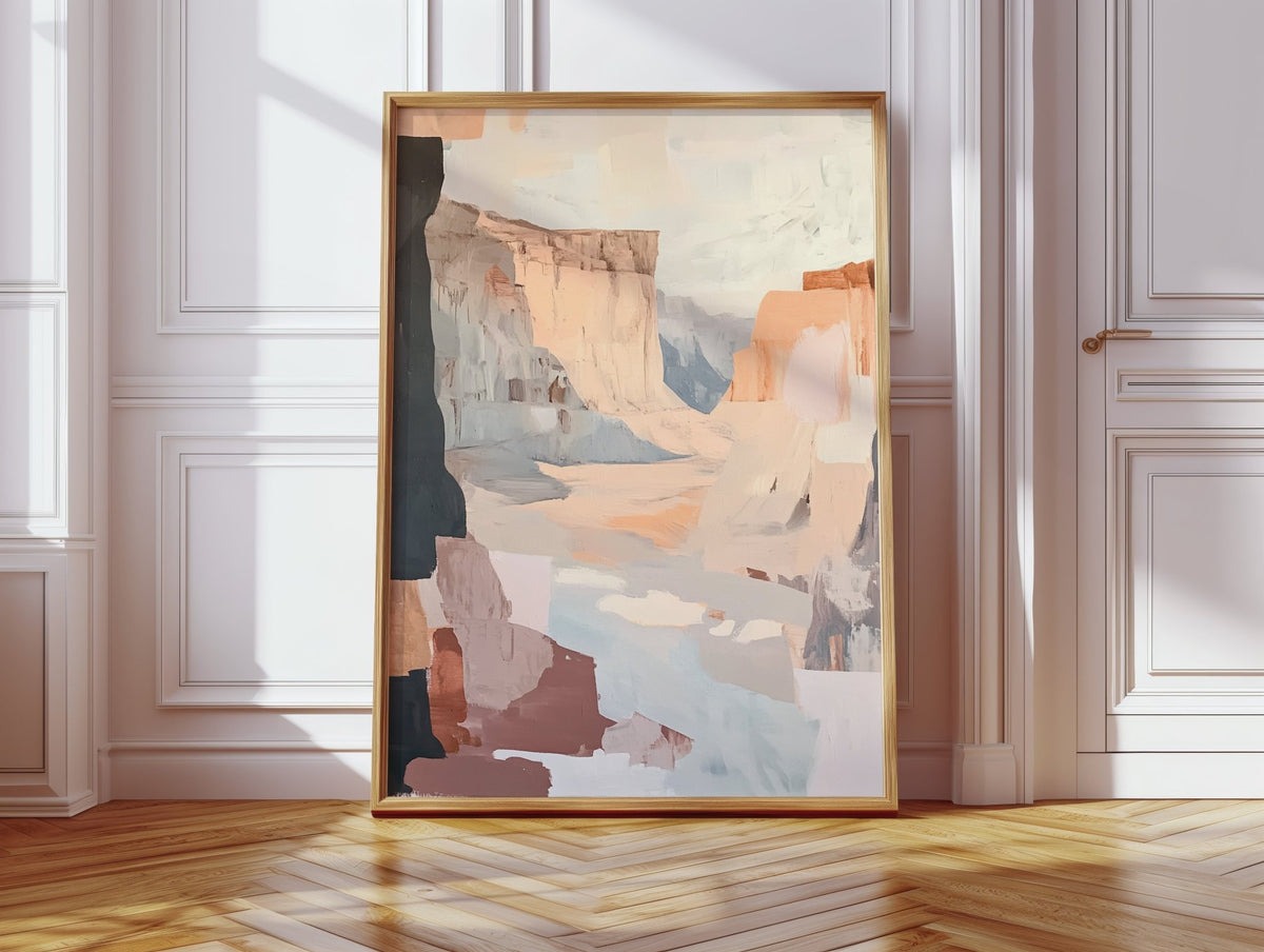 Canyon Light: Abstract Southwest Landscape - Quarter Circle AK Boutique