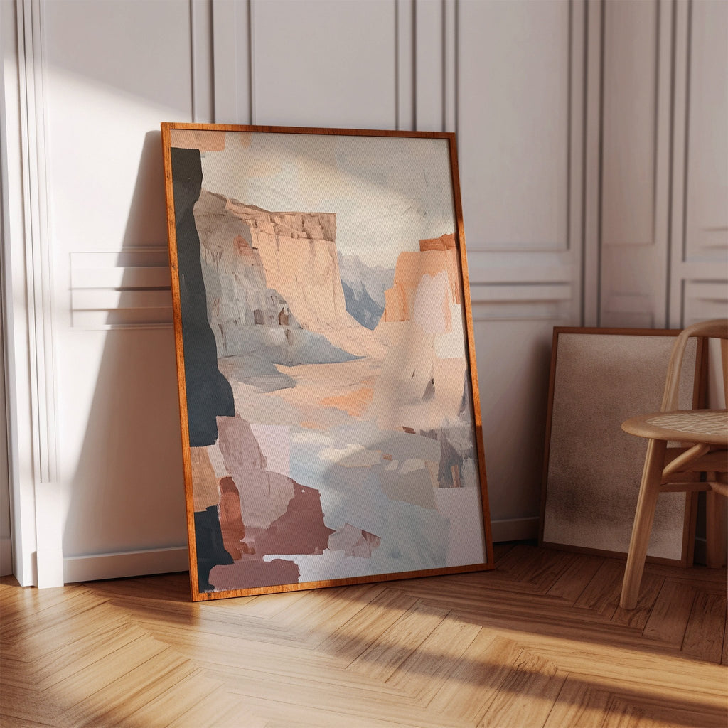 Canyon Light: Abstract Southwest Landscape - Quarter Circle AK Boutique