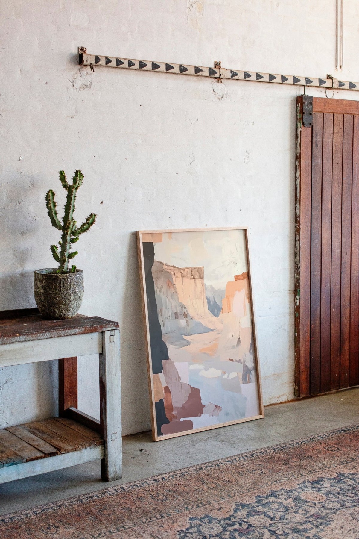 Canyon Light: Abstract Southwest Landscape - Quarter Circle AK Boutique
