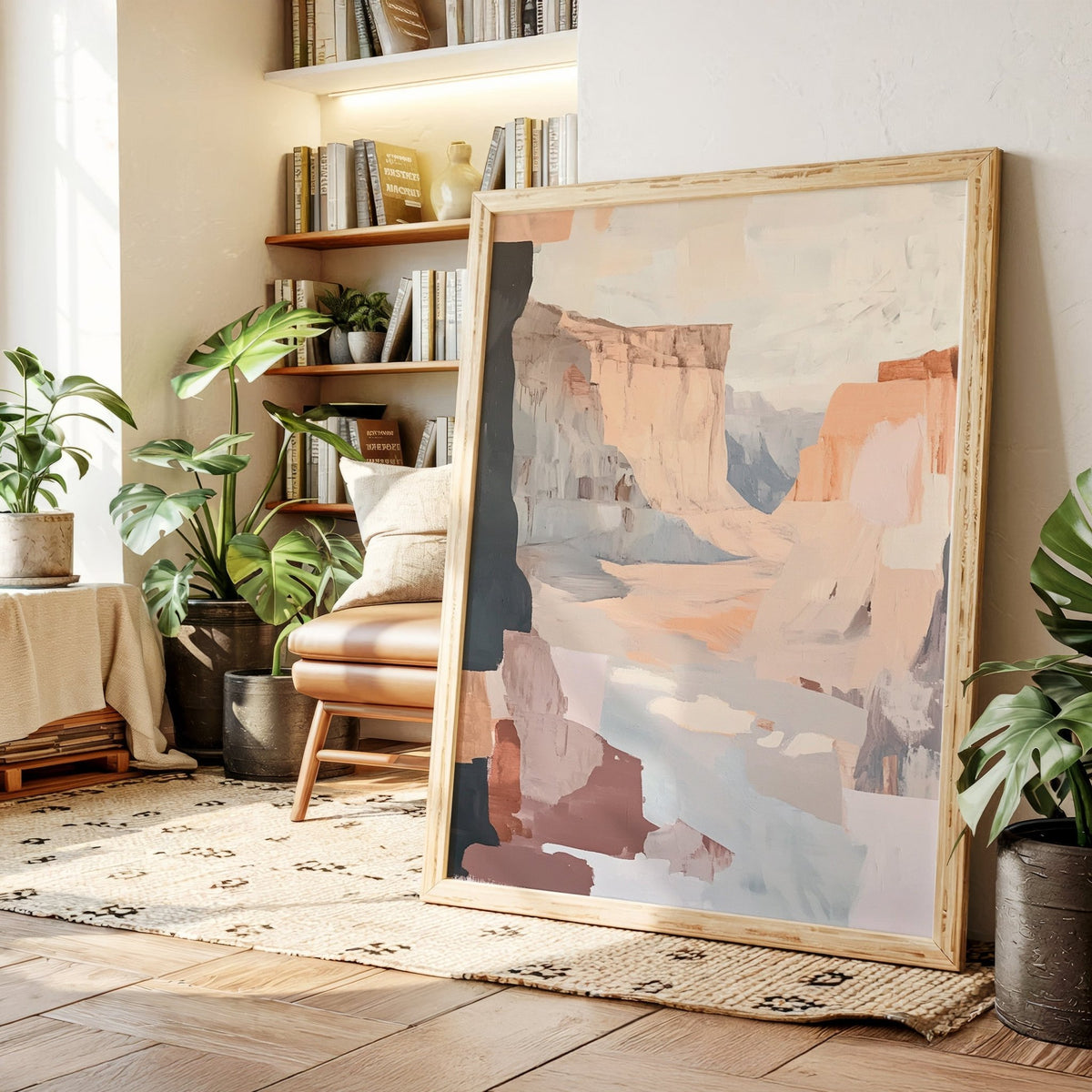 Canyon Light: Abstract Southwest Landscape - Quarter Circle AK Boutique