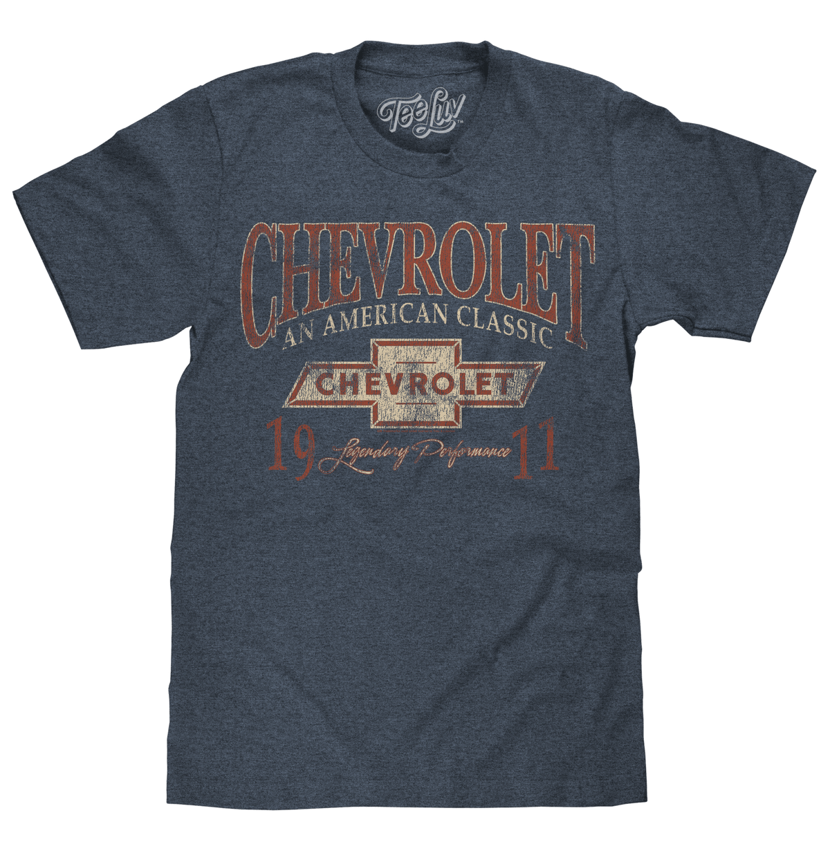 Chevrolet: An American Classic T-Shirt - Indigo Black Heather - Quarter Circle AK Boutique