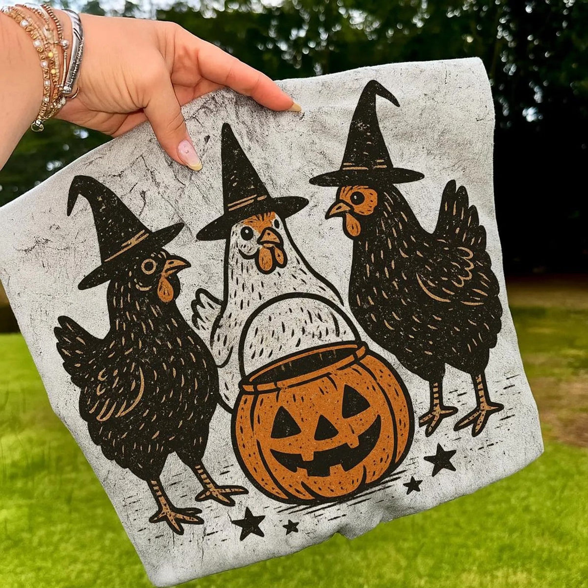 Chicken witches tee or sweatshirt - Quarter Circle AK Boutique