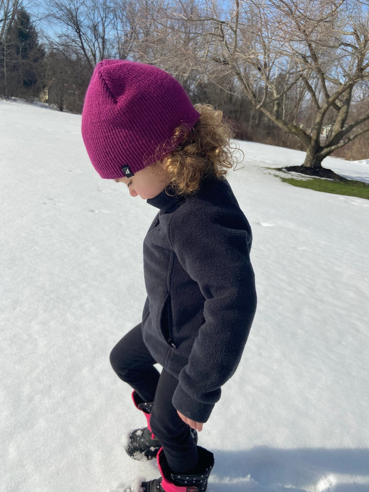 Child Acrylic Cuff Hat - Quarter Circle AK Boutique