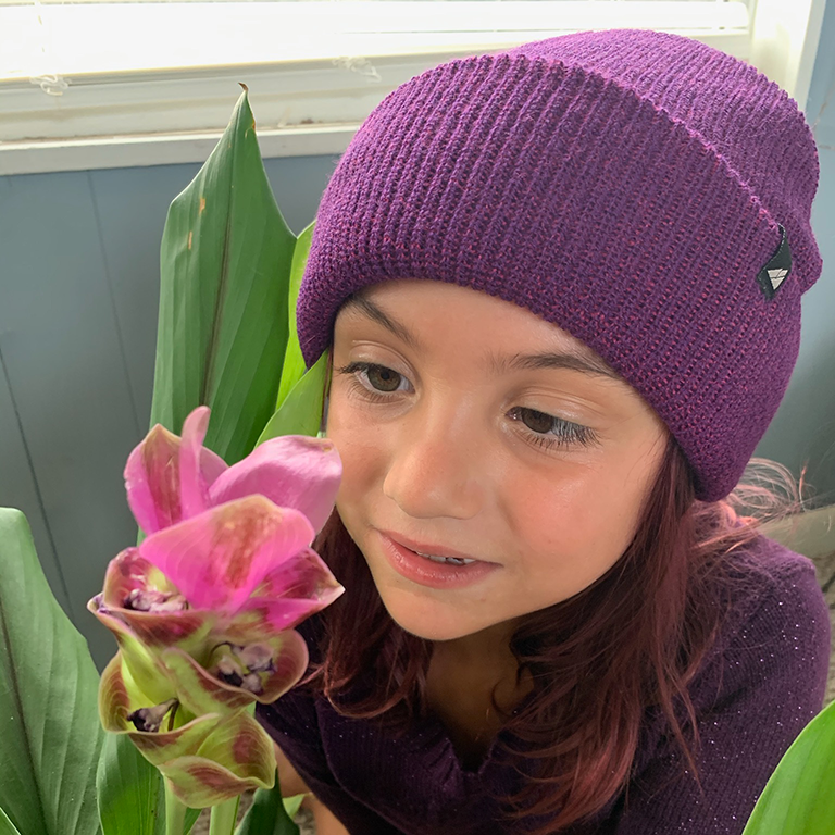 Child Acrylic Cuff Hat - Quarter Circle AK Boutique