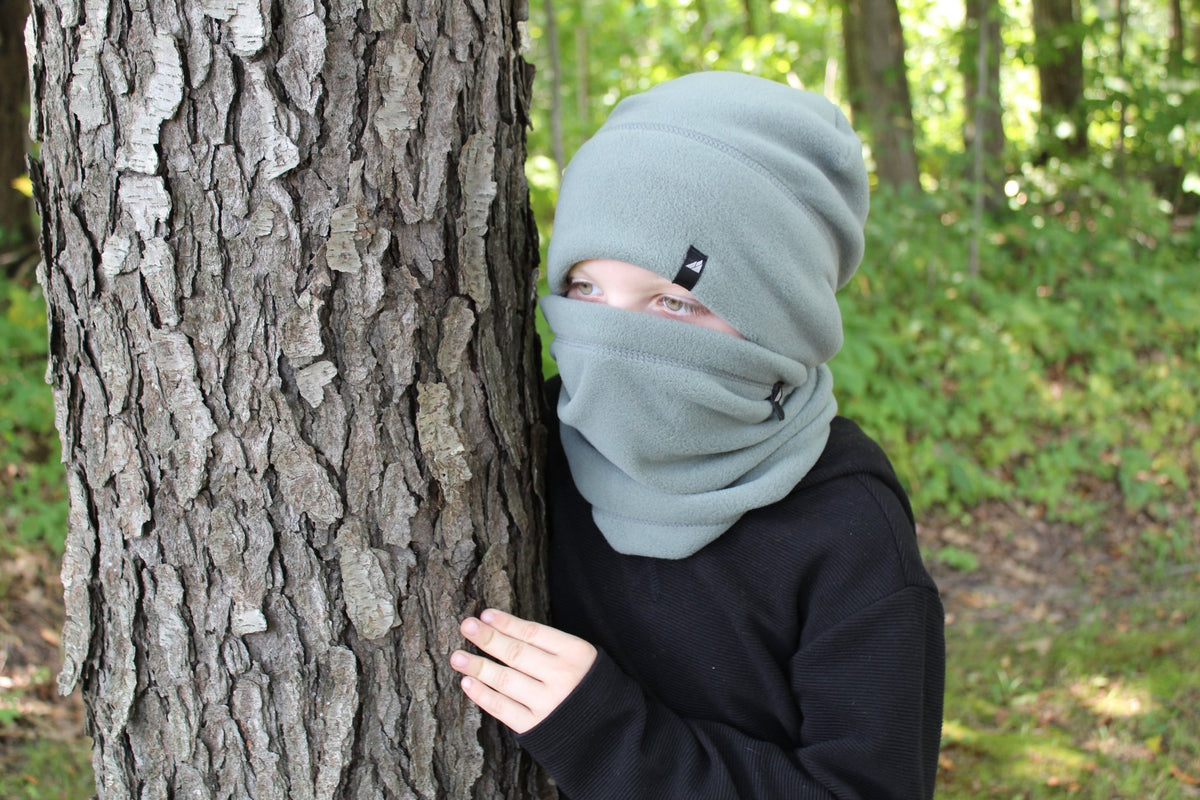 Child Fleece Cap and Neck Gaiter - Quarter Circle AK Boutique