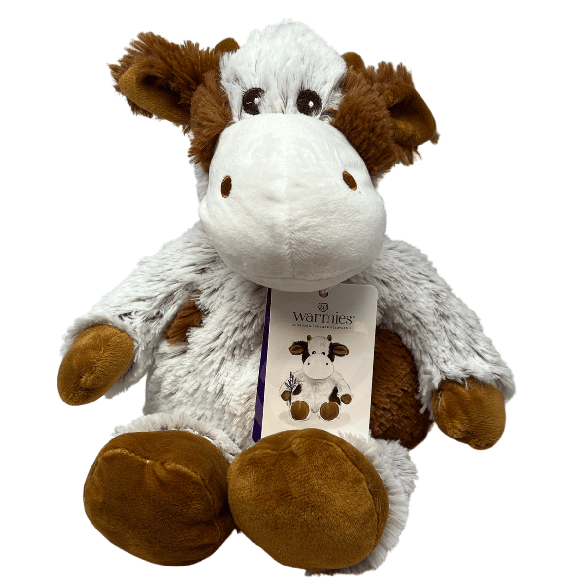 Cinnamon Latte Cow Warmies - Quarter Circle AK Boutique