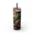 Classic Tractor Skinny Tumbler, Patriotic Gifts, Gifts for Farmers