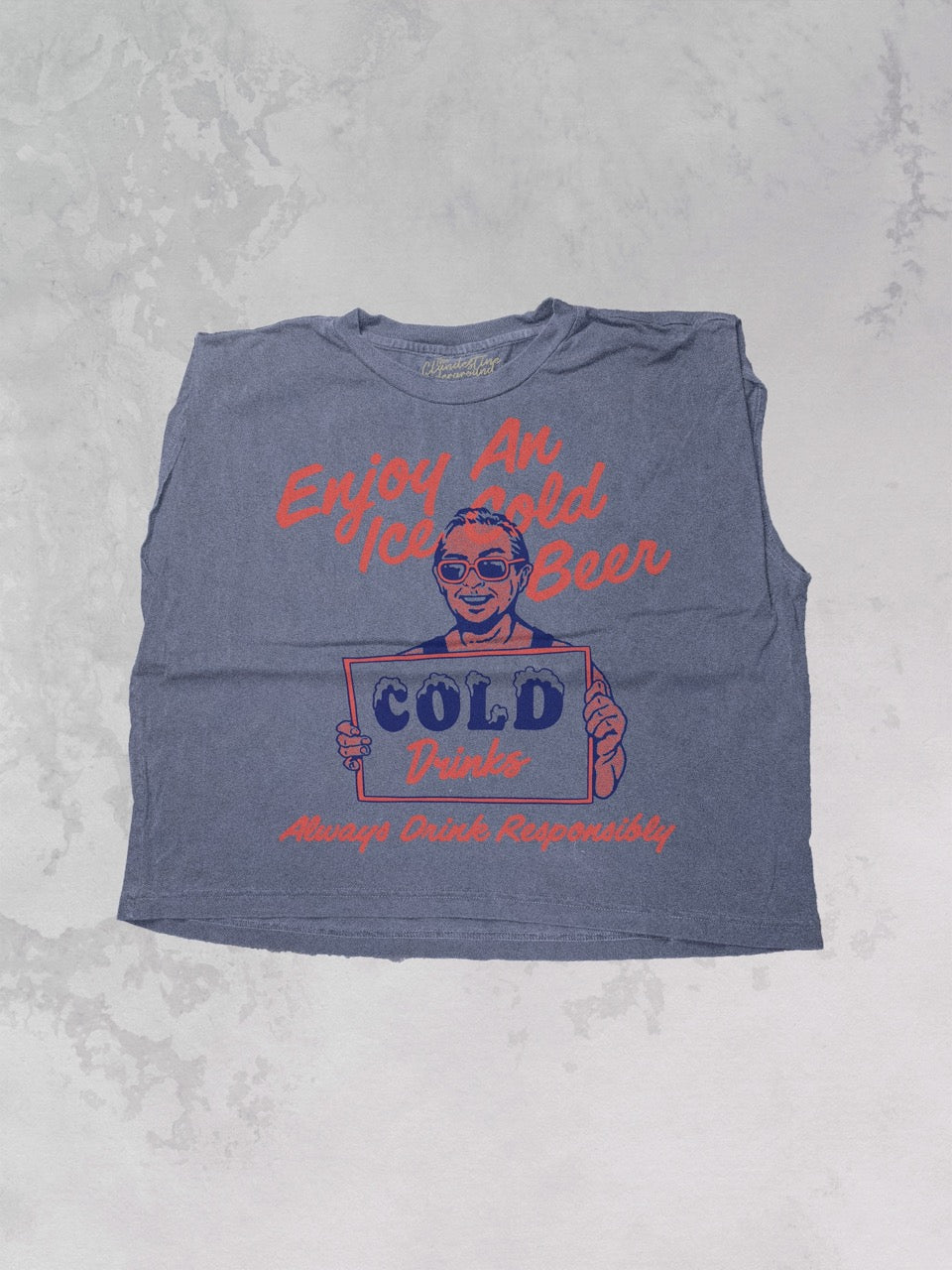 Underground Original Design: Enjoy An Iced Cold Beer, Summer Muscle Tank