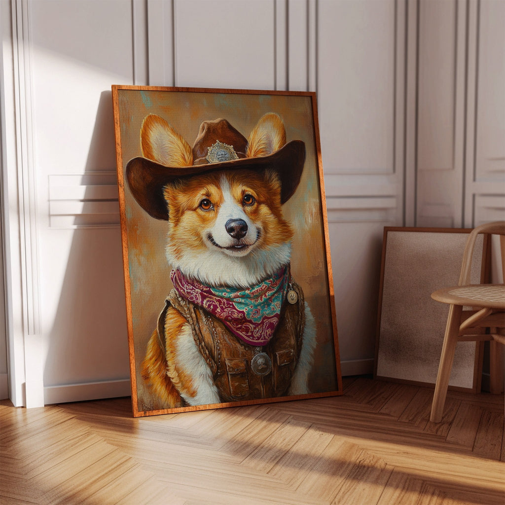 Corgi Sheriff with a Heart of Gold - Quarter Circle AK Boutique