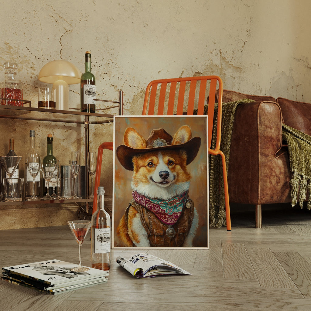 Corgi Sheriff with a Heart of Gold - Quarter Circle AK Boutique